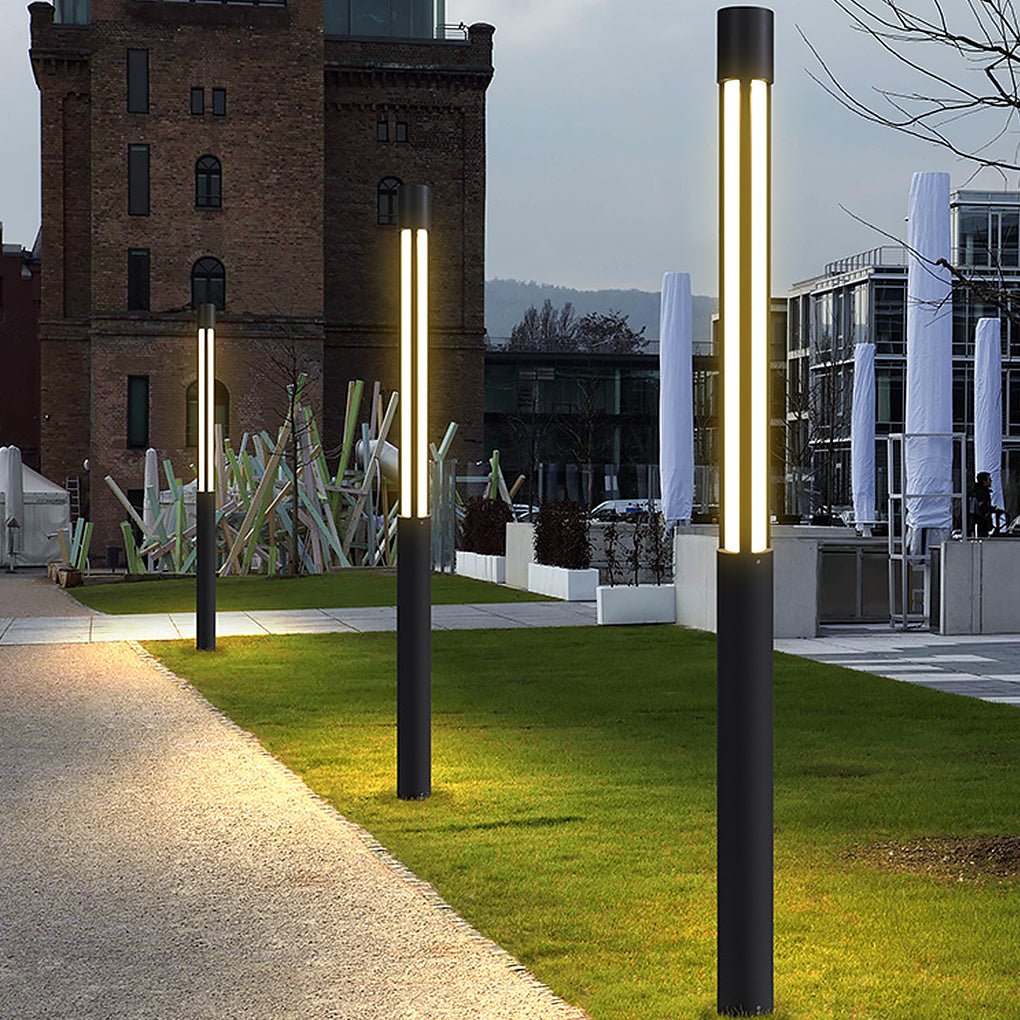 Dougl Cylinder LED Landscape Outdoor Bollard Lights