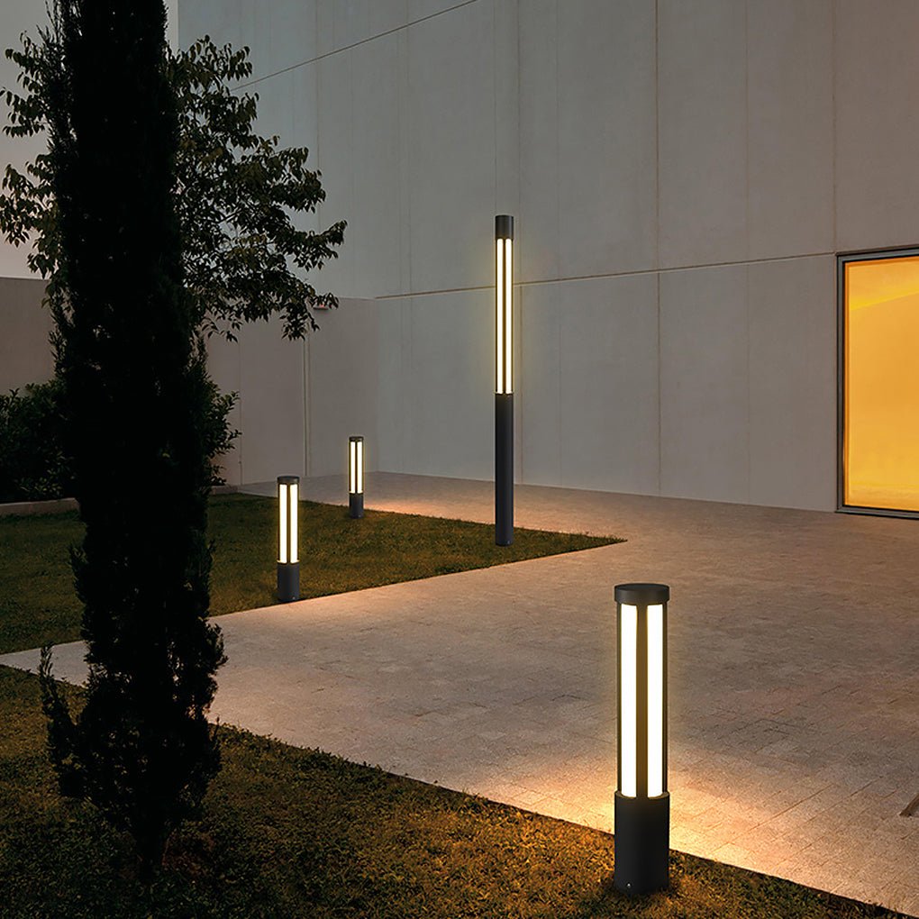 Dougl Cylinder LED Landscape Outdoor Bollard Lights