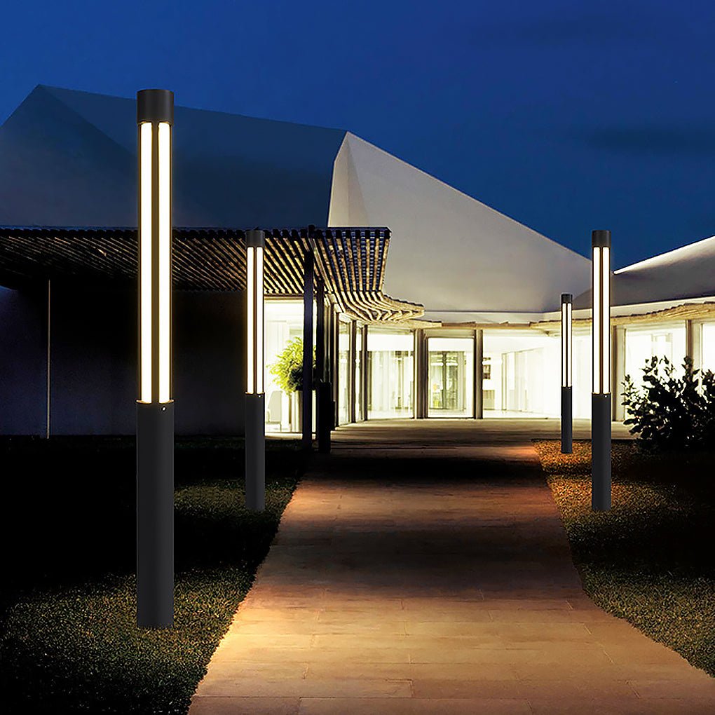 Dougl Cylinder LED Landscape Outdoor Bollard Lights