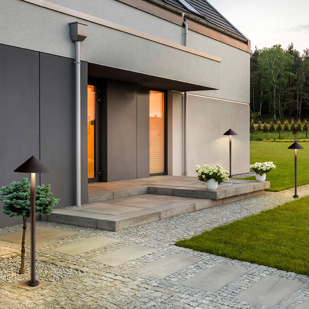 Will Sleek Umbrella LED Outdoor Post Light