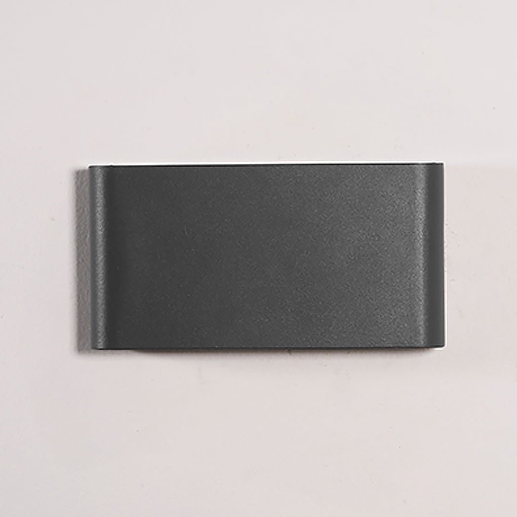 Nolle Modern Low Profile Porch LED Glass Outdoor Wall Light
