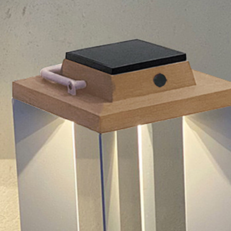 Ernestin Solar Modern Steel Outdoor Floor Lamp