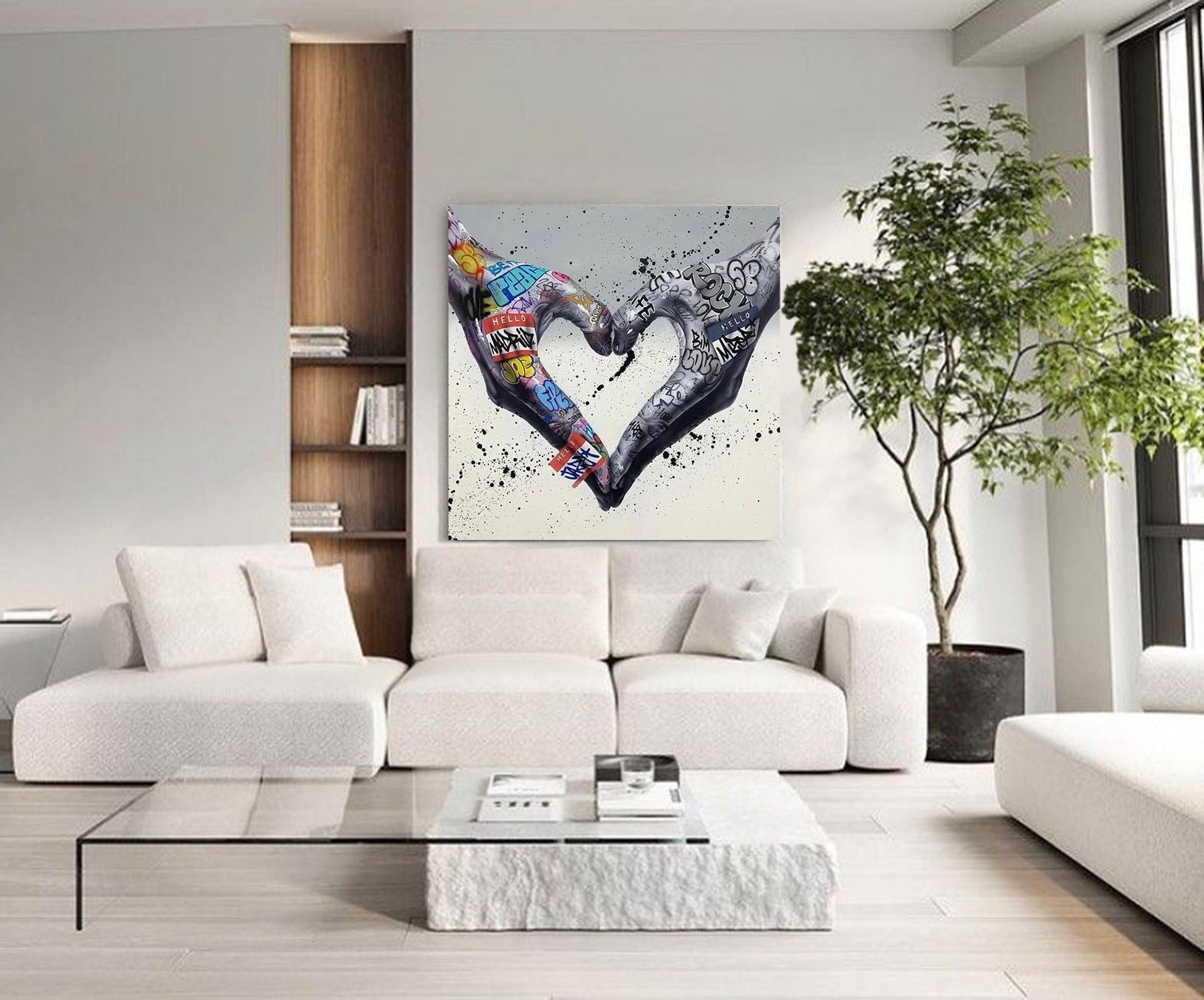 Gesture Heart Graffiti Art GA003 - Neutralighting