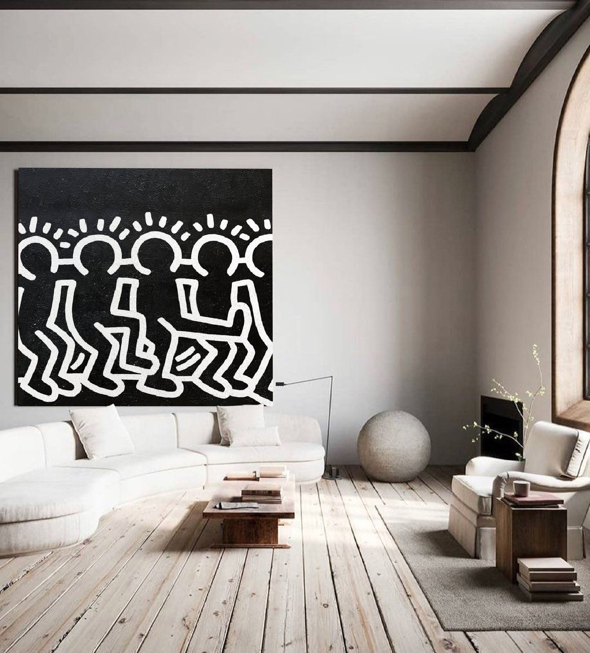 Keith Haring Style painting KS022 - Neutralighting