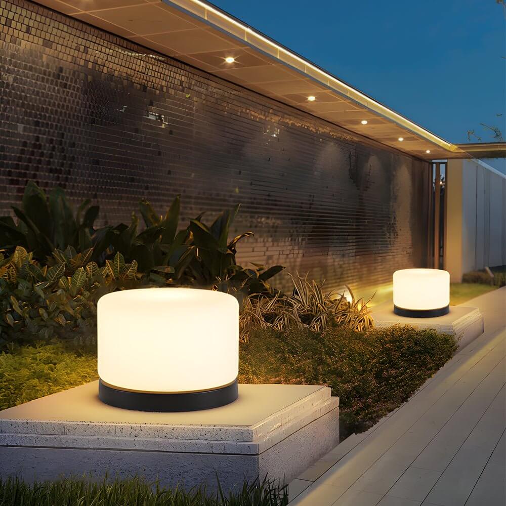 Towern Modern Cylindrical Steel Outdoor Post Pillar Light