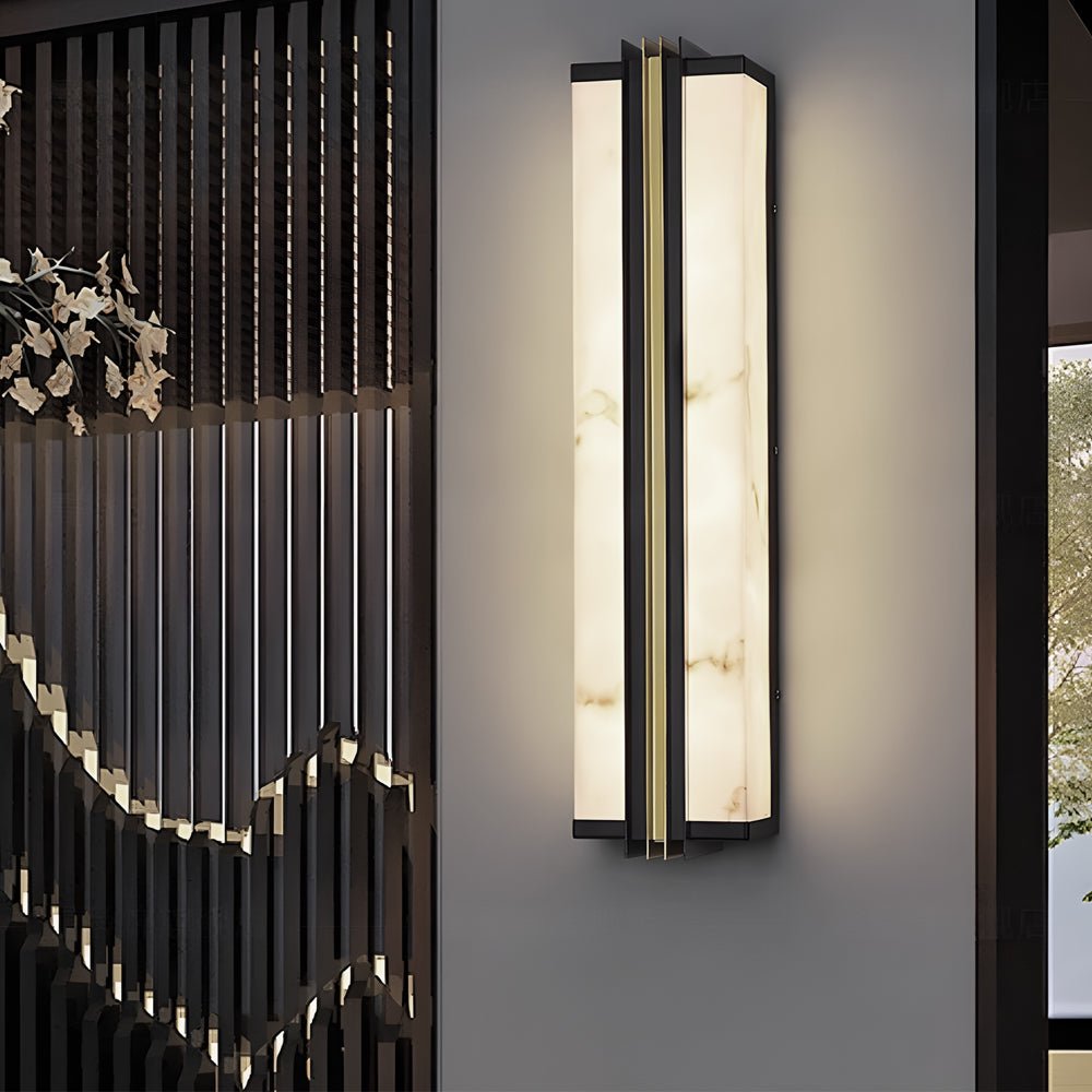 Geaine Classic Modern LED Marble Outdoor Wall Lights