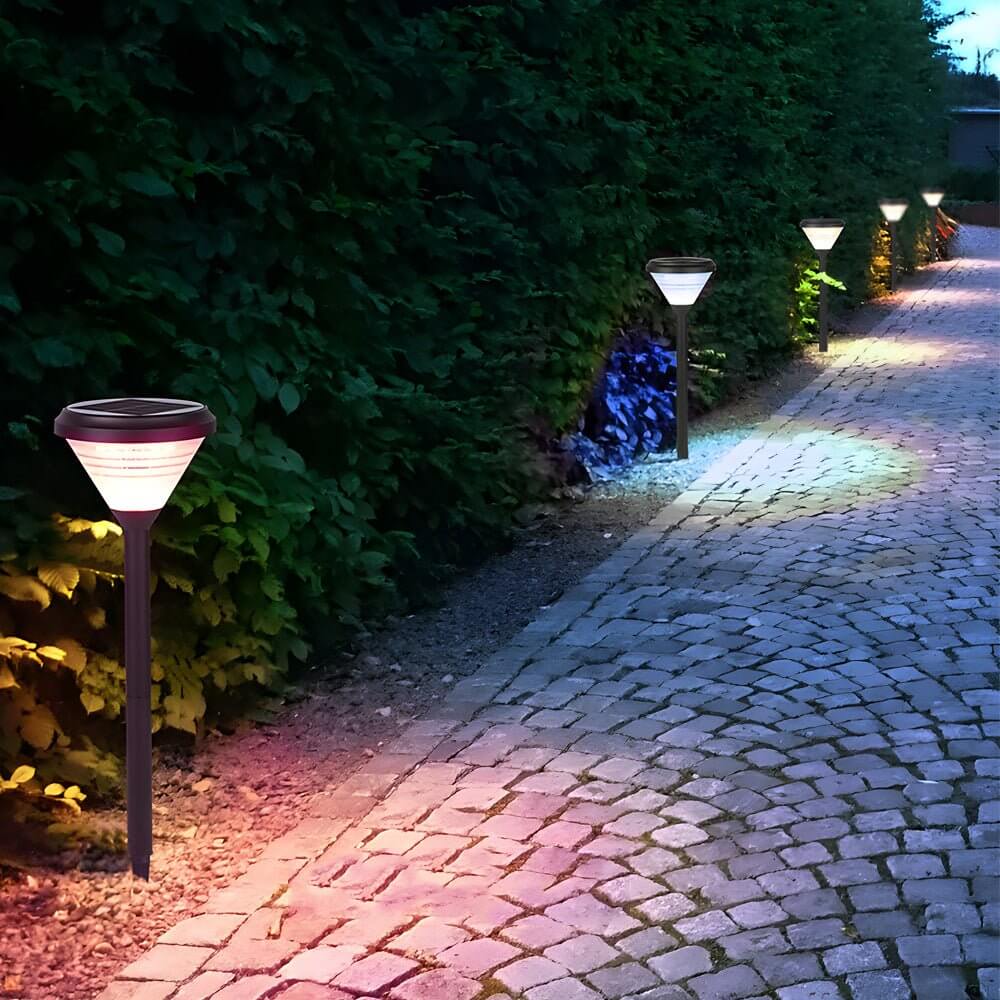 Quinn Modern LED Lampshade Outdoor Pathway Lights