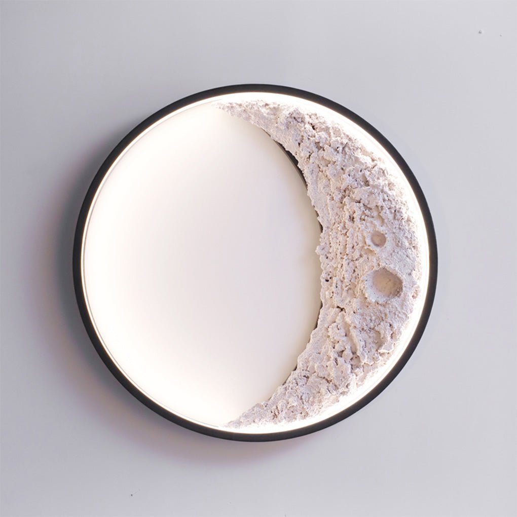 Sigmn Moon Crescent LED Resin Outdoor Wall Light