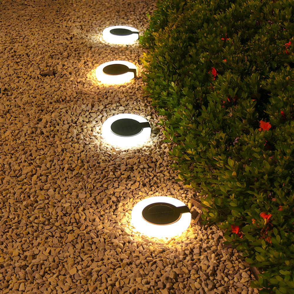 Yvtte Modern Foldable Round ABS  Outdoor Disk Light