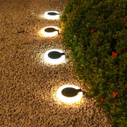 Yvtte Modern Foldable Round ABS  Outdoor Disk Light