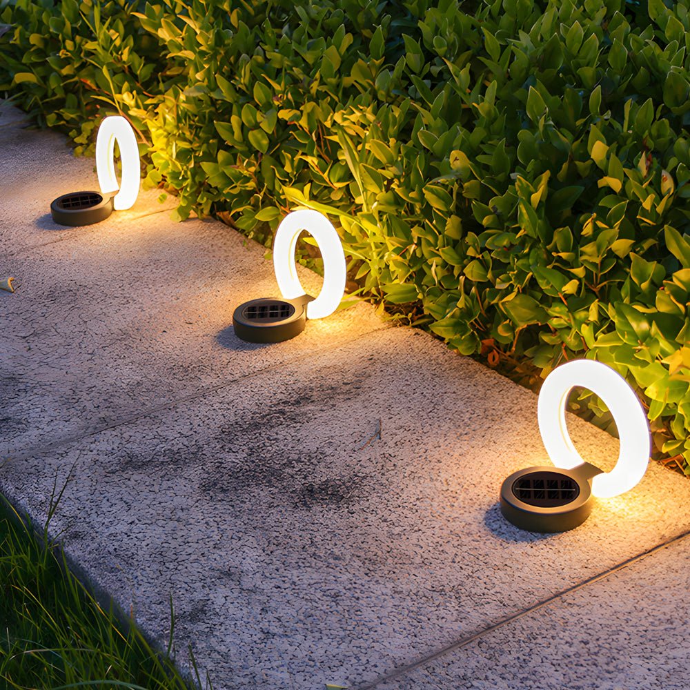 Yvtte Modern Foldable Round ABS  Outdoor Disk Light
