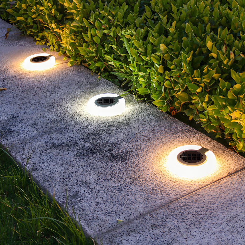 Yvtte Modern Foldable Round ABS  Outdoor Disk Light