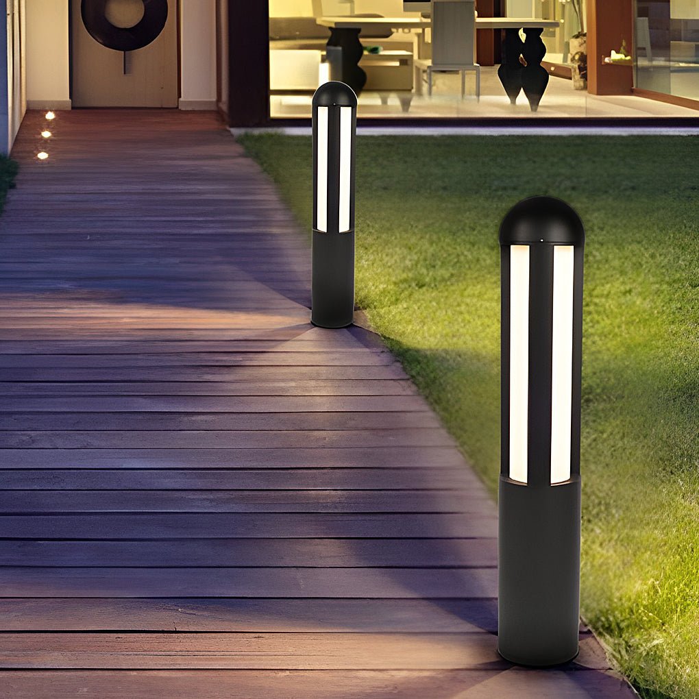 Vanc Modern LED Cylindrical OutdoorPathway Lights