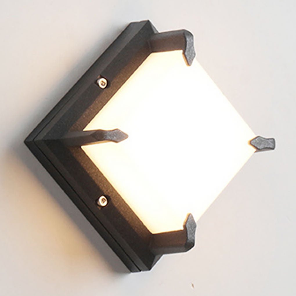 Dark Modern Minimalist Patio Outdoor Wall Light