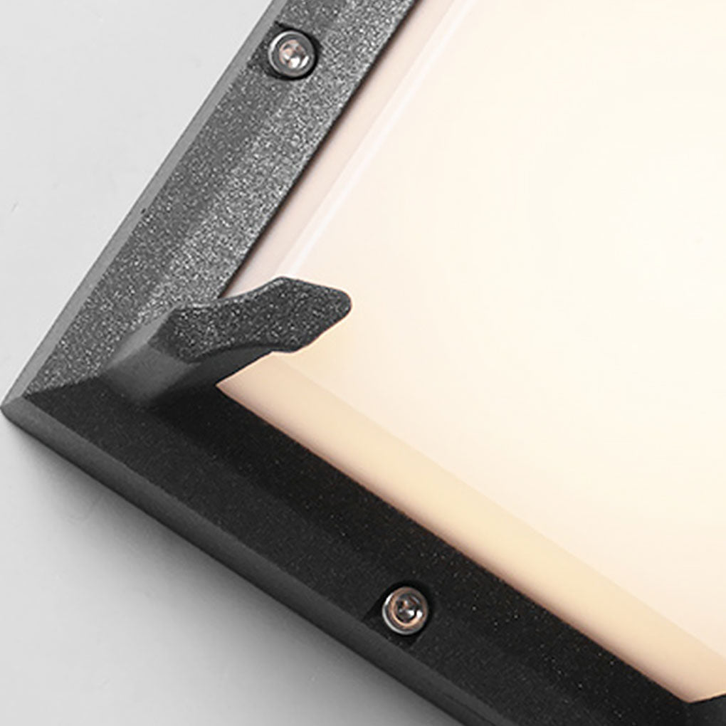 Dark Modern Minimalist Patio Outdoor Wall Light