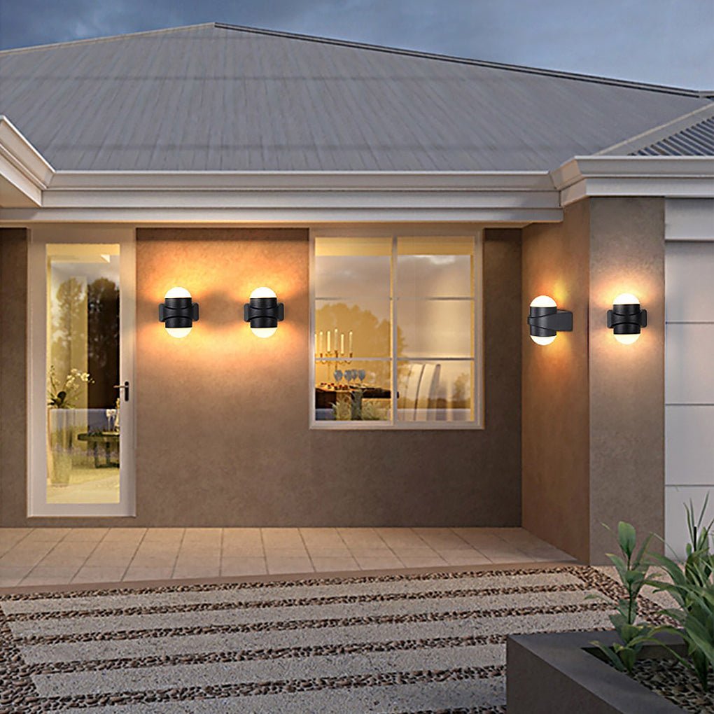 Morgay Round LED Modern Outdoor Wall Sconces Lights