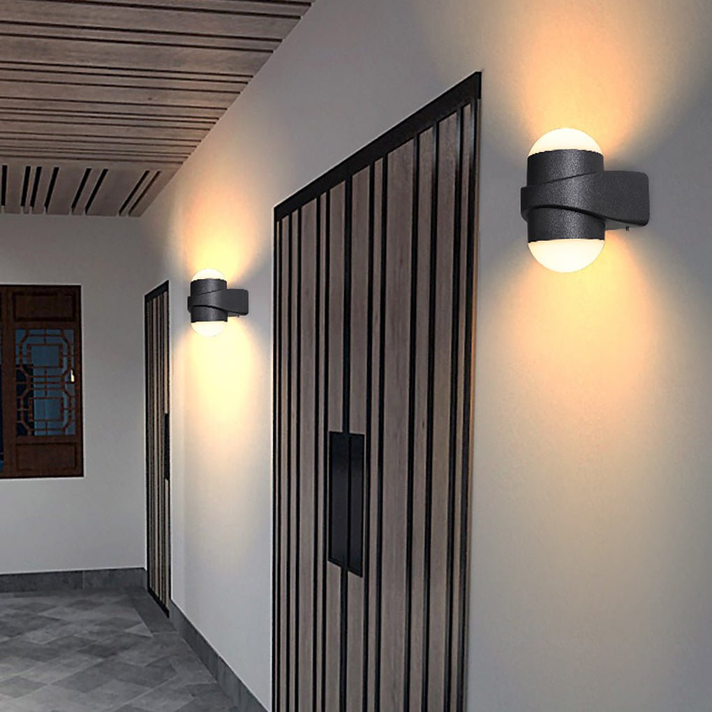 Morgay Round LED Modern Outdoor Wall Sconces Lights