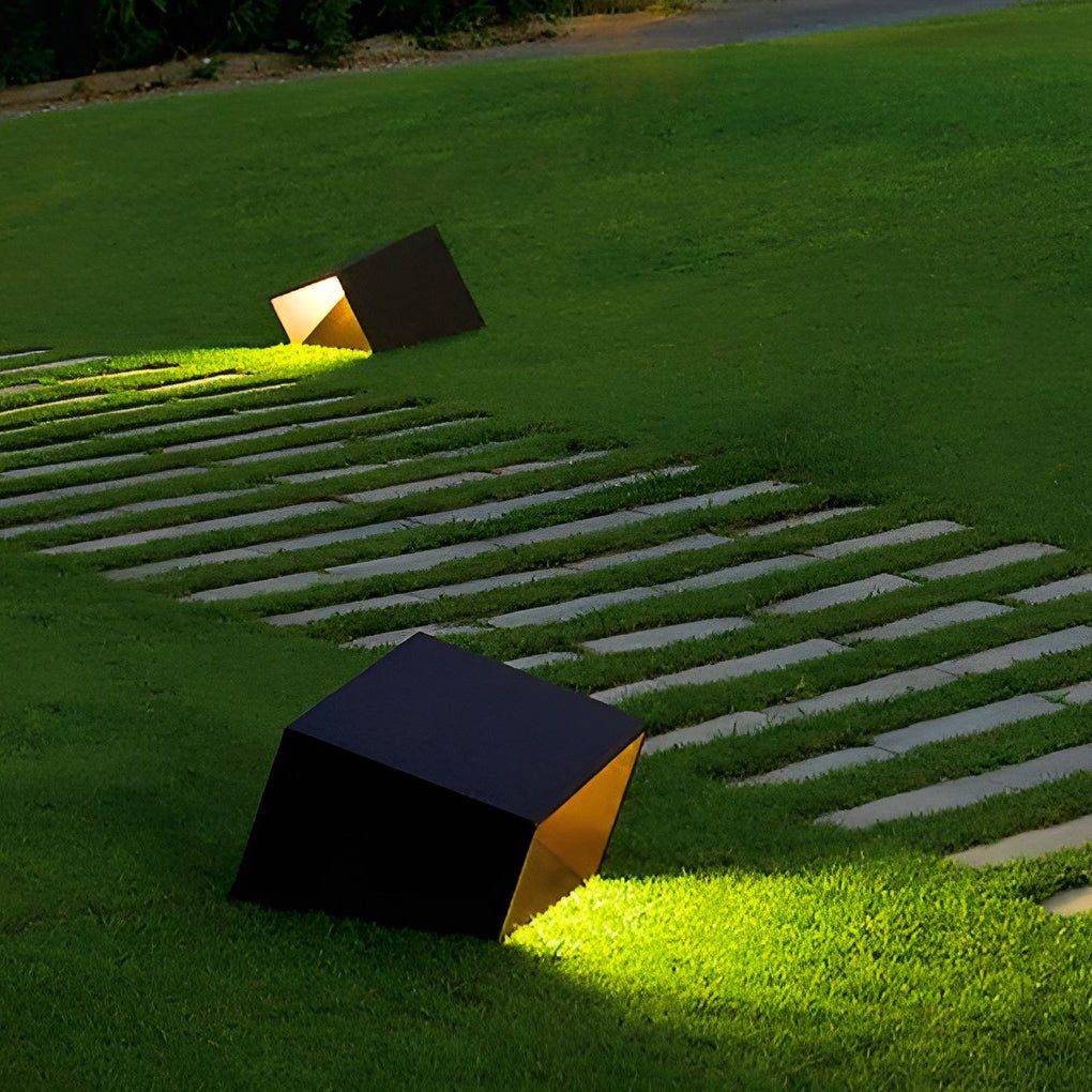 Reginald Unique Landscape Geometric Stainless Steel Outdoor Light