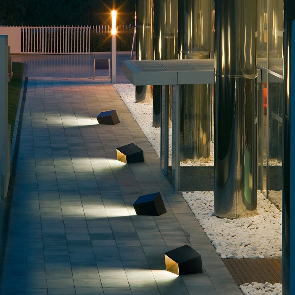 Reginald Unique Landscape Geometric Stainless Steel Outdoor Light