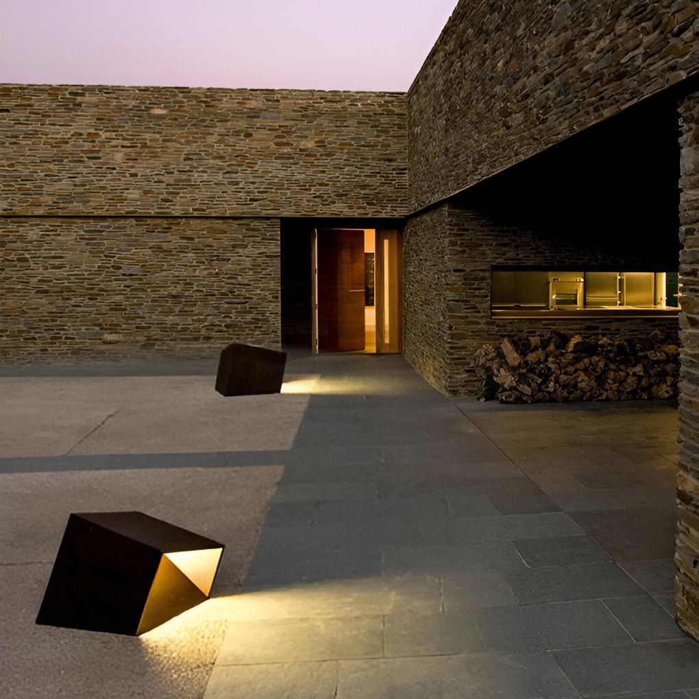 Reginald Unique Landscape Geometric Stainless Steel Outdoor Light