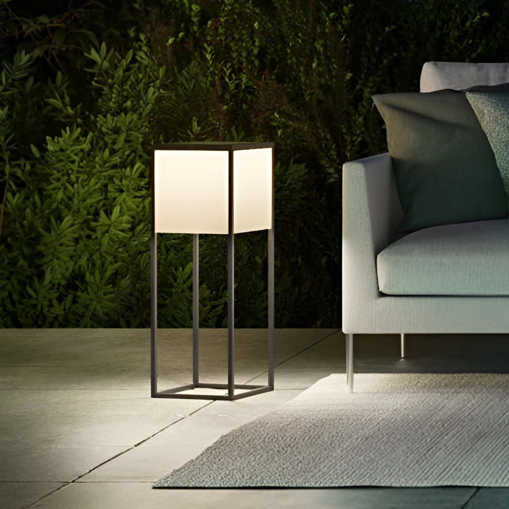 George Square Lampshade Robust Steel Outdoor Post Light