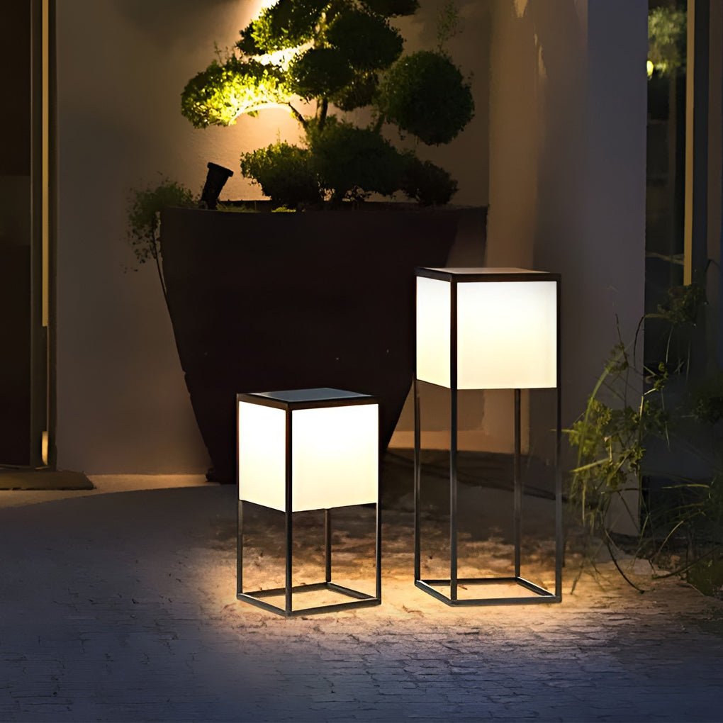 George Square Lampshade Robust Steel Outdoor Post Light