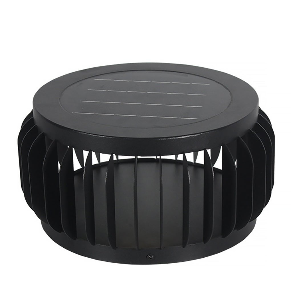 Theora Modern Solar Three-color Steel Outdoor Post Light