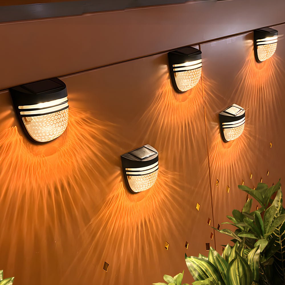 Blng Modern Solar ABS Outdoor Wall Fence Lights