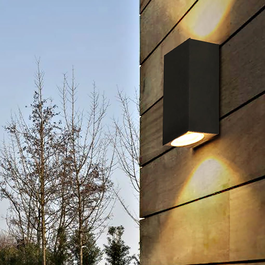 Leah Modern Square Design Outdoor Wall Light
