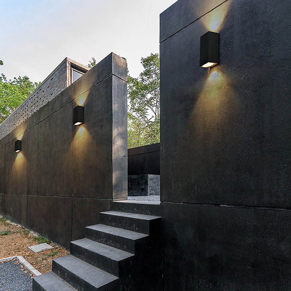 Leah Modern Square Design Outdoor Wall Light