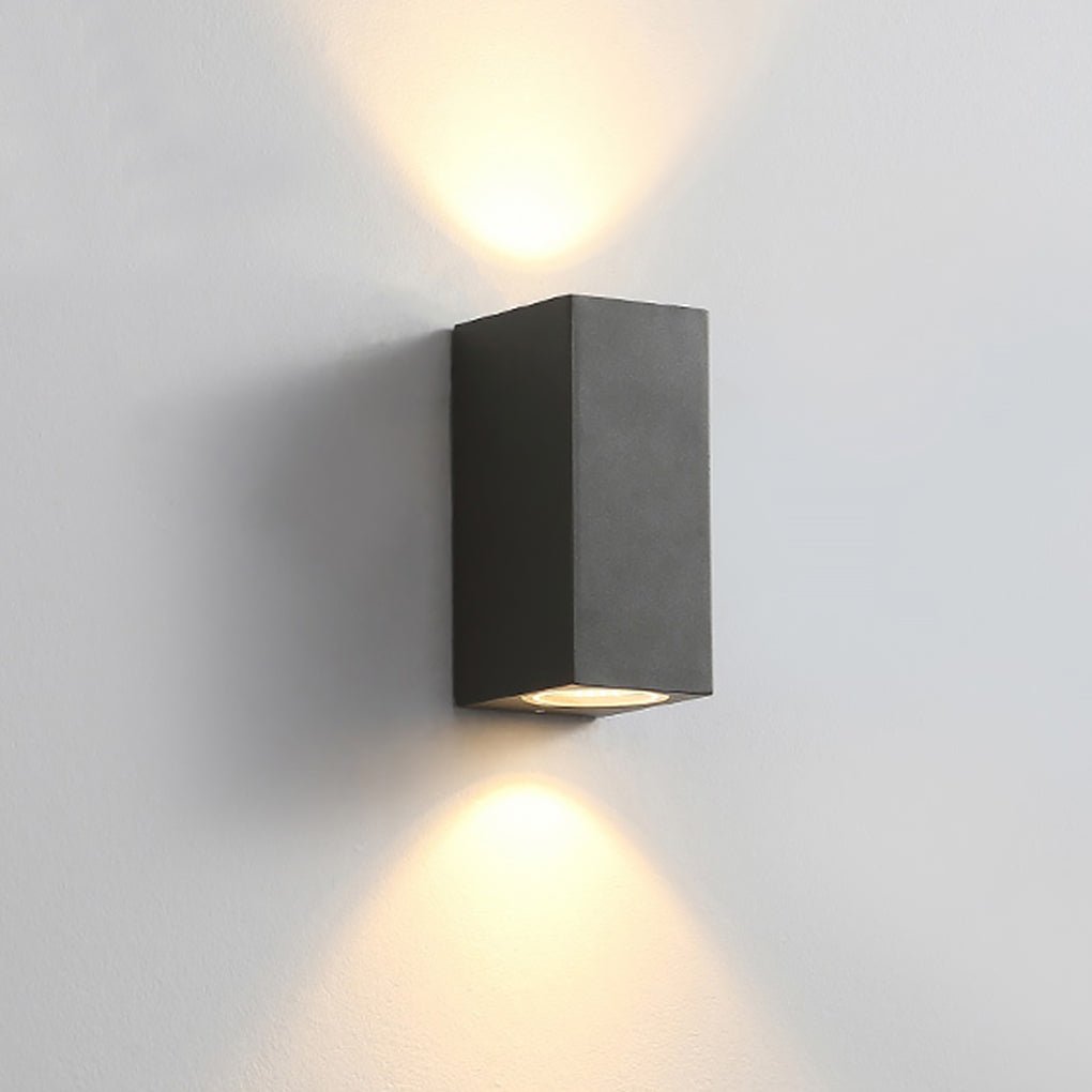 Leah Modern Square Design Outdoor Wall Light
