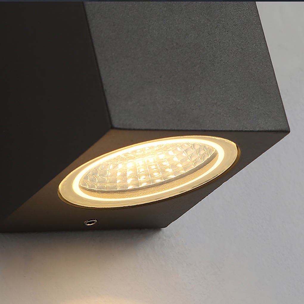 Leah Modern Square Design Outdoor Wall Light