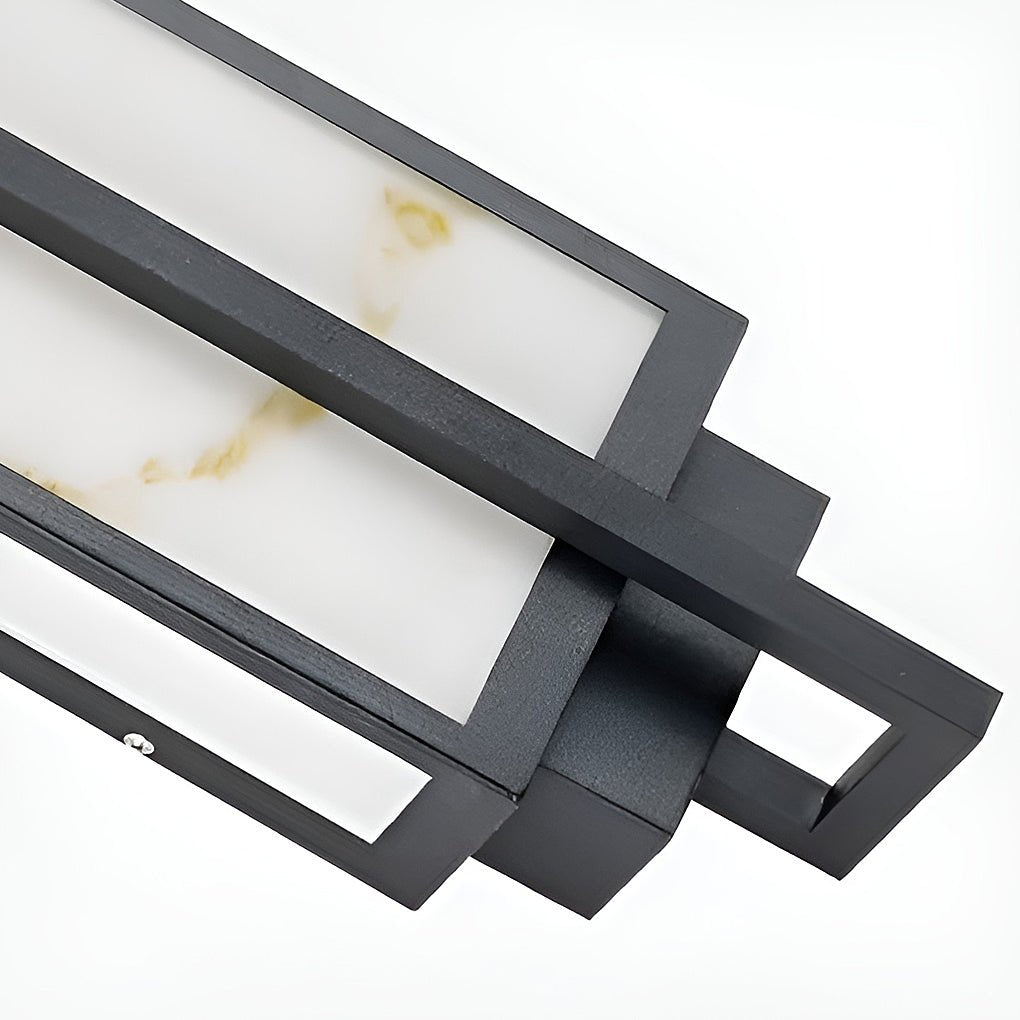 Gifed Modern LED Marble Outdoor Sconce Wall Lights