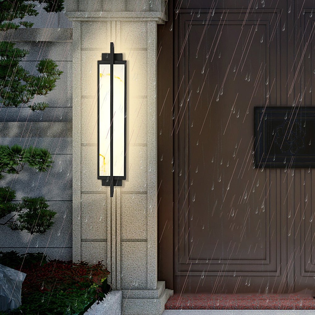 Gifed Modern LED Marble Outdoor Sconce Wall Lights