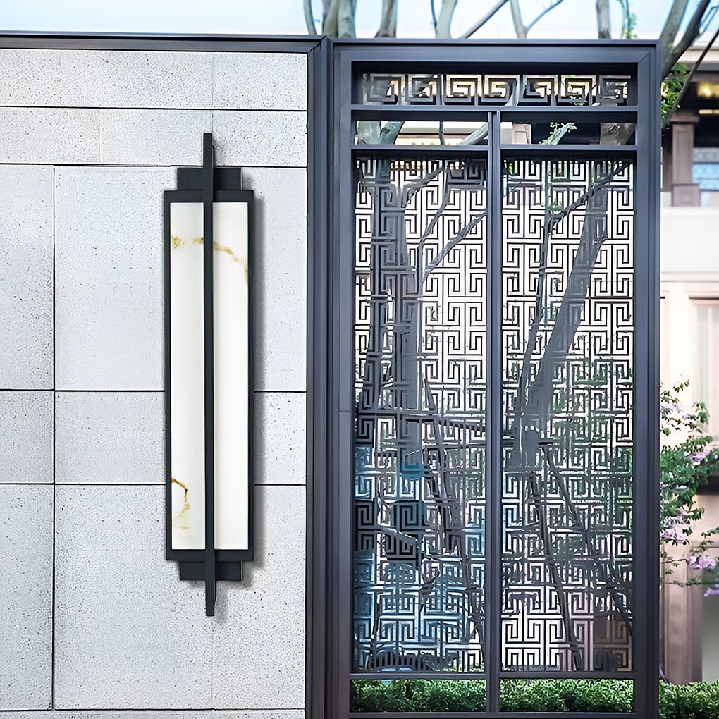 Gifed Modern LED Marble Outdoor Sconce Wall Lights