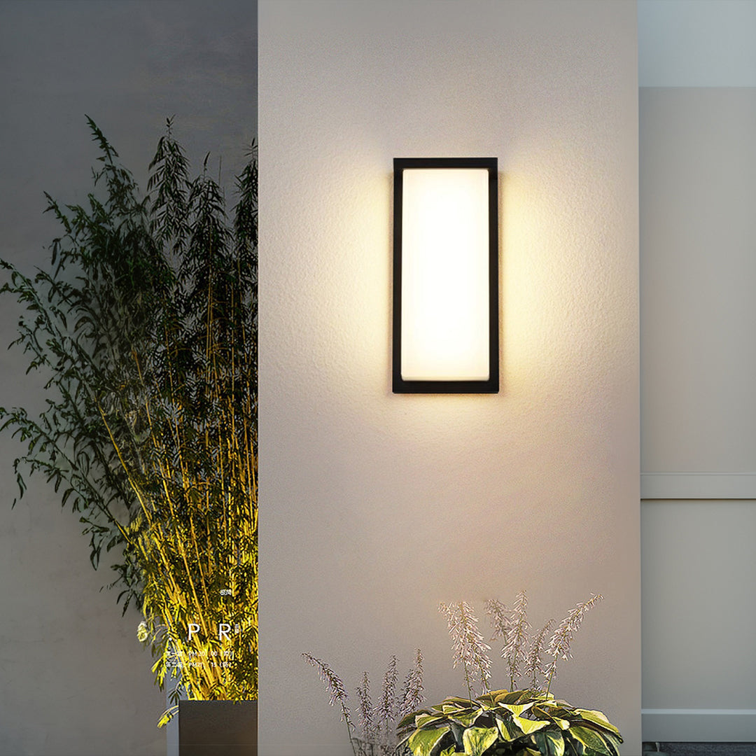 Heather LED Rectangular Die-Cast Outdoor Sconce