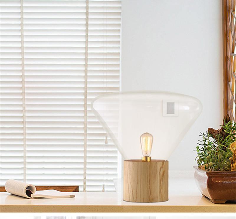 Teveny Minimalist Wood Table Lamp-Neutral Decor