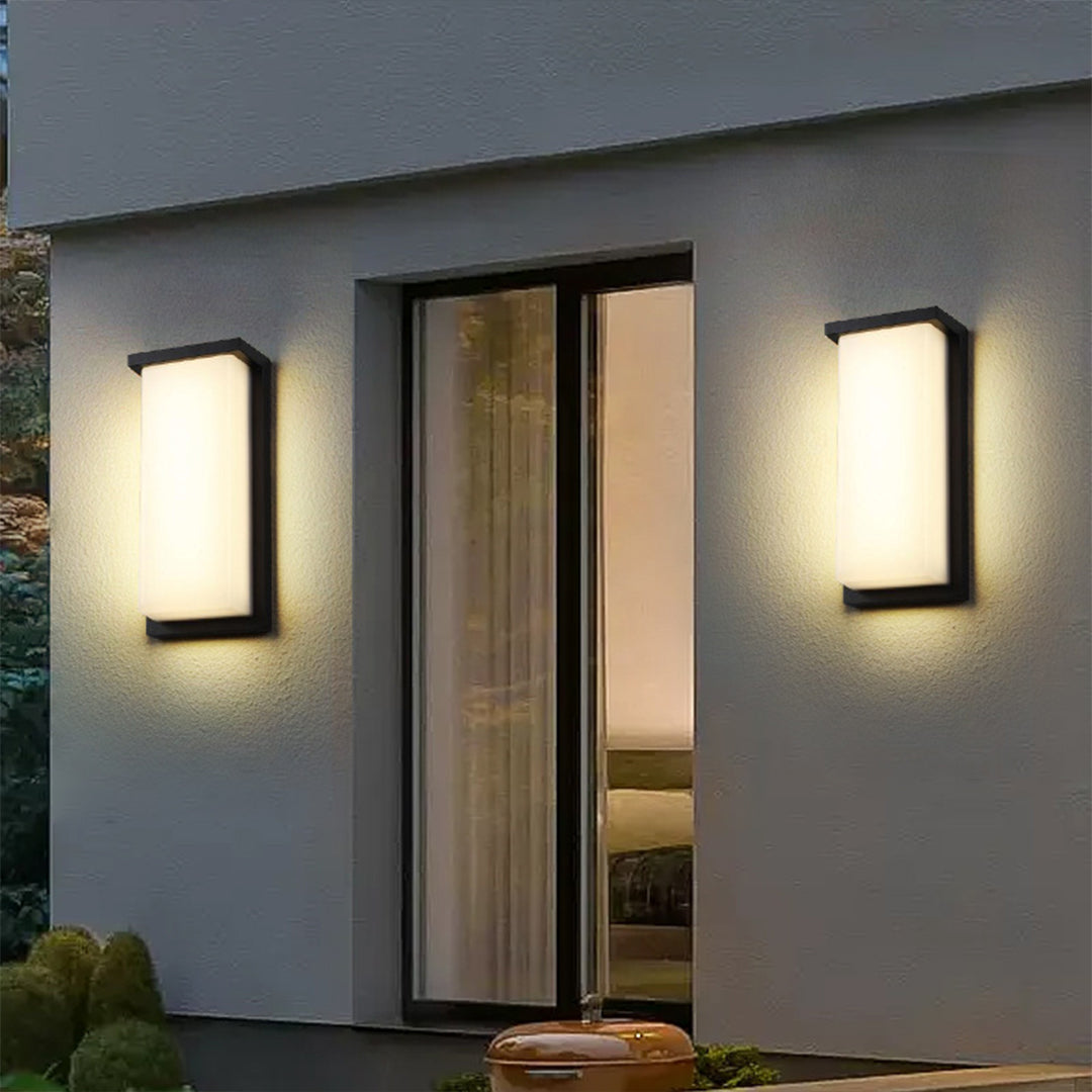 Heather LED Rectangular Die-Cast Outdoor Sconce