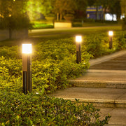 Seaan Sensor Torchiere Outdoor Floor Lamp