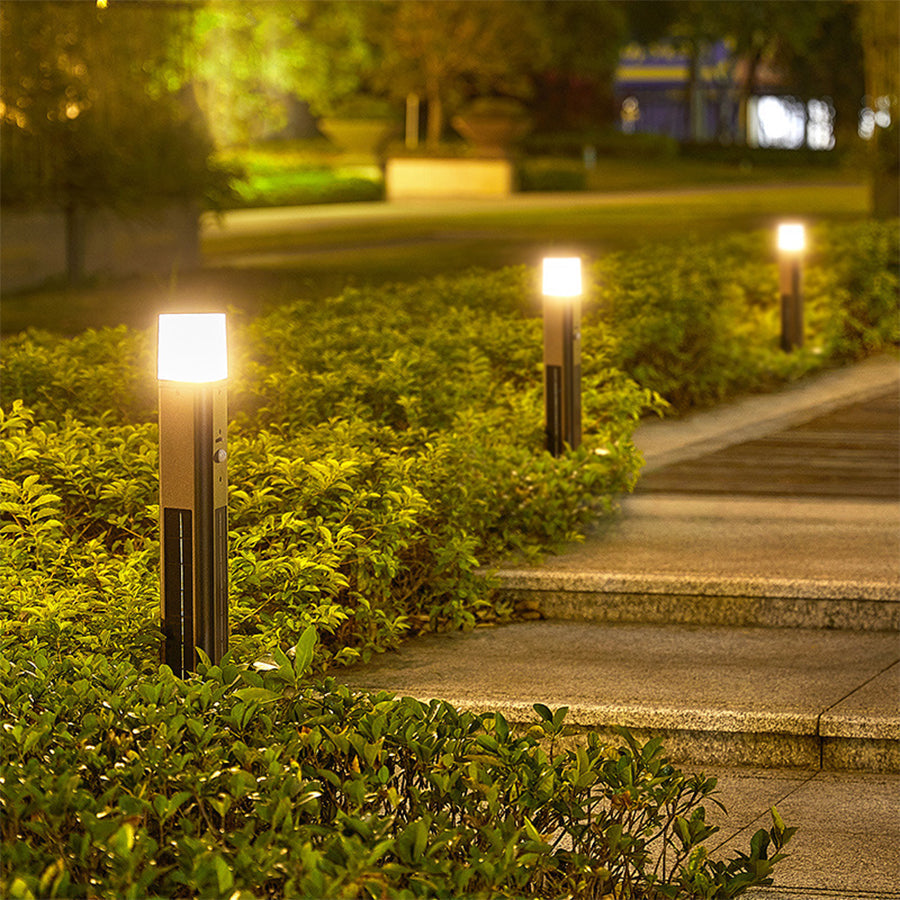 Seaan Sensor Torchiere Outdoor Floor Lamp