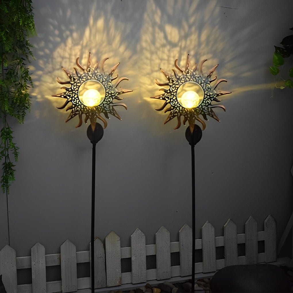 Edeline Mystical Moon Sun Flame Outdoor Light