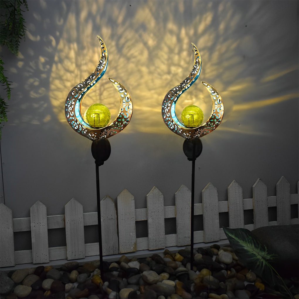 Edeline Mystical Moon Sun Flame Outdoor Light