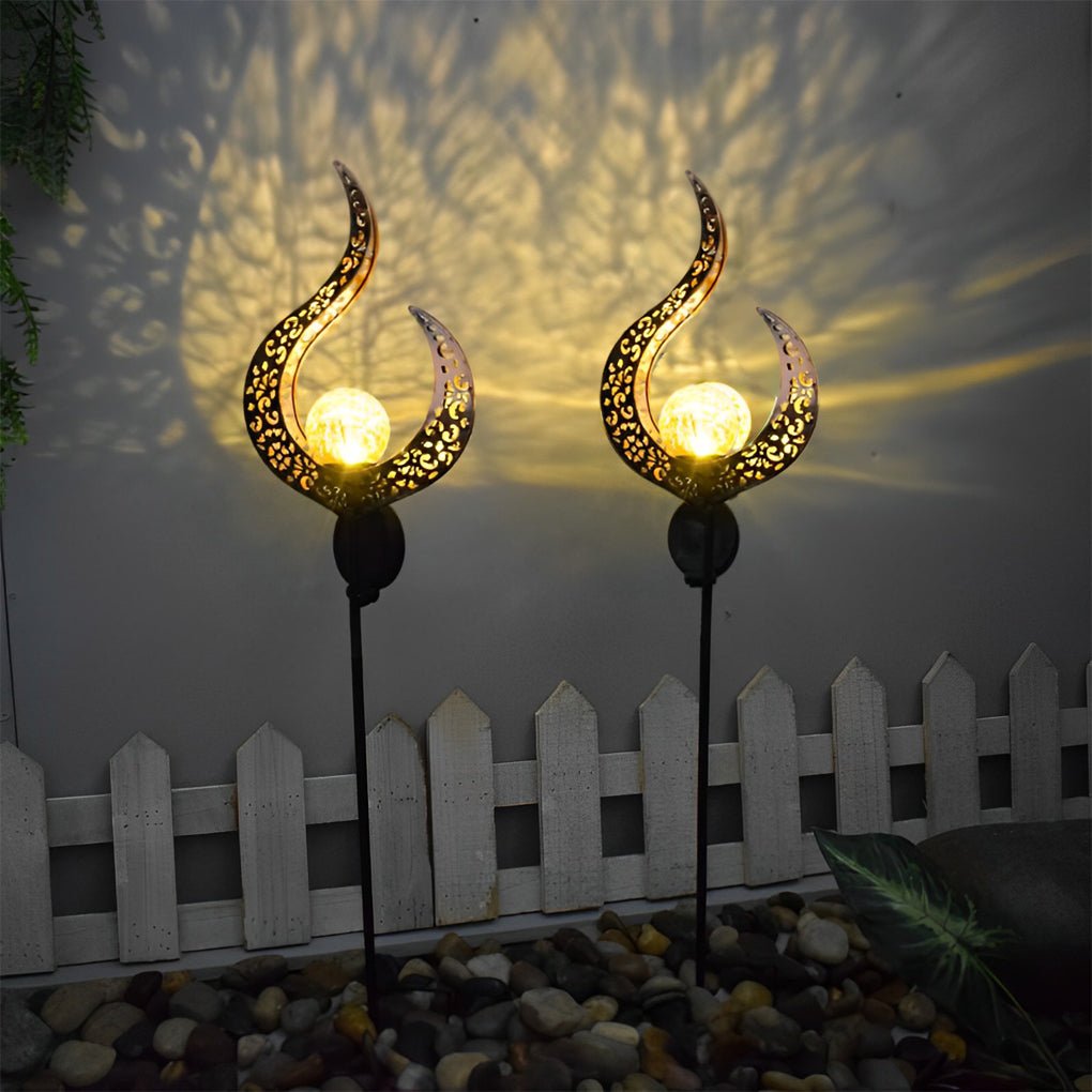Edeline Mystical Moon Sun Flame Outdoor Light