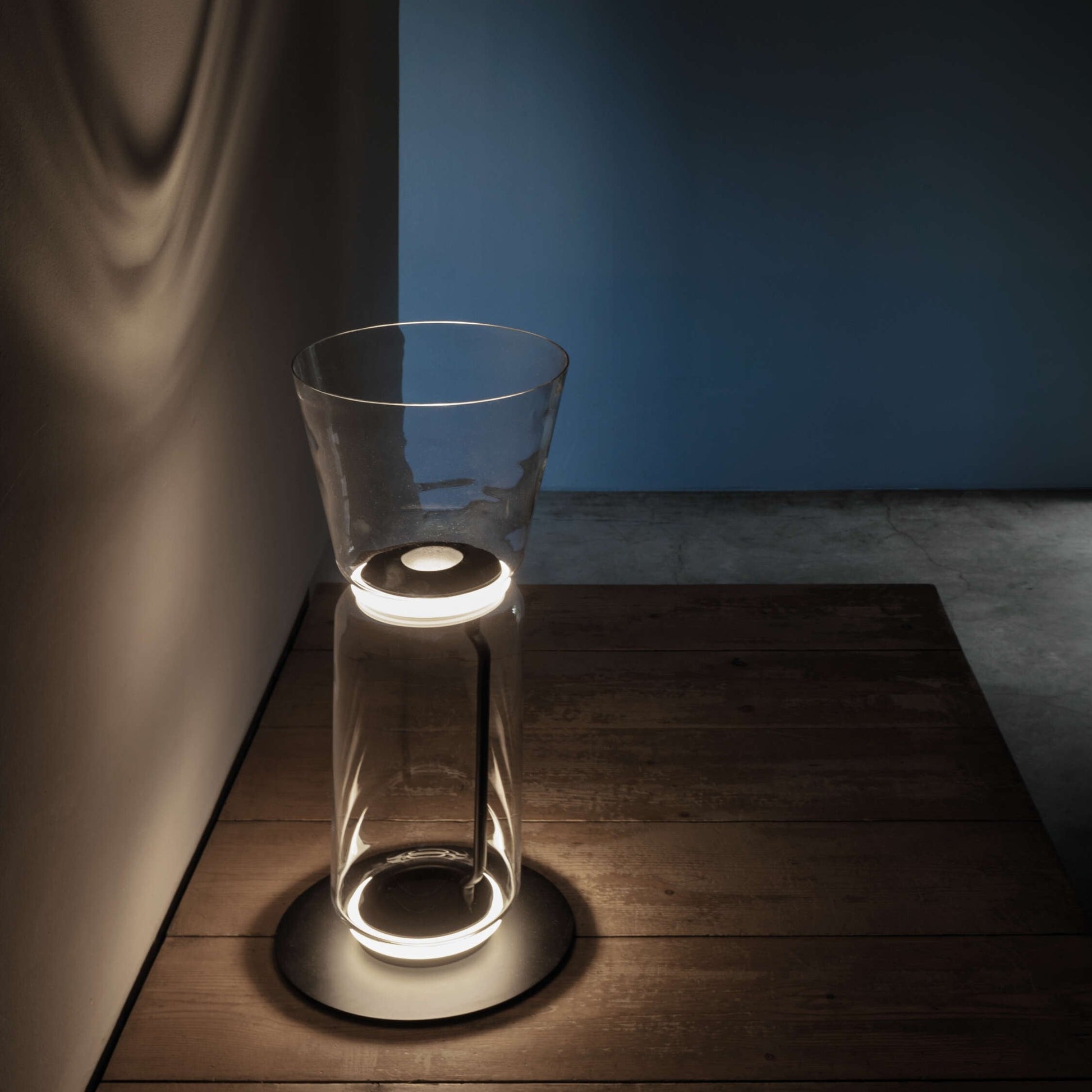 Cyrilys Floor Lamp Bamboo Glass-Neutral Decor
