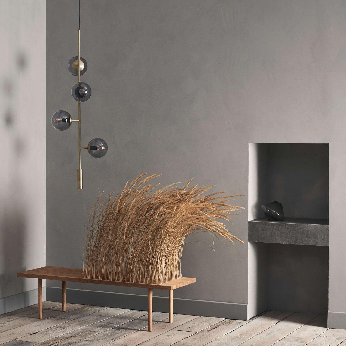 Erevia Brass & Glass Pendant Light-Neutral Decor