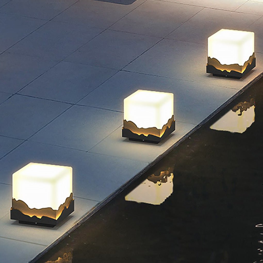 Farmer Fence Post LED Peaks Landscape  Steel Outdoor Light