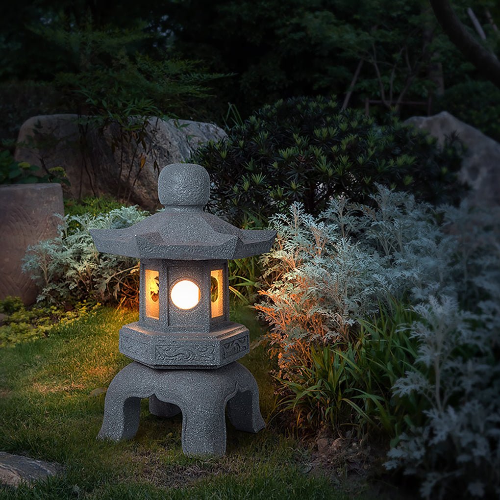 Drake Elegant Imitation Stone Resin Outdoor Light