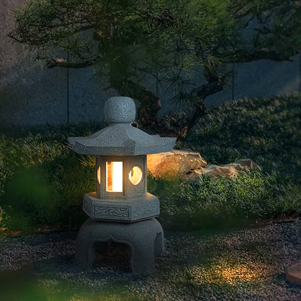 Drake Elegant Imitation Stone Resin Outdoor Light
