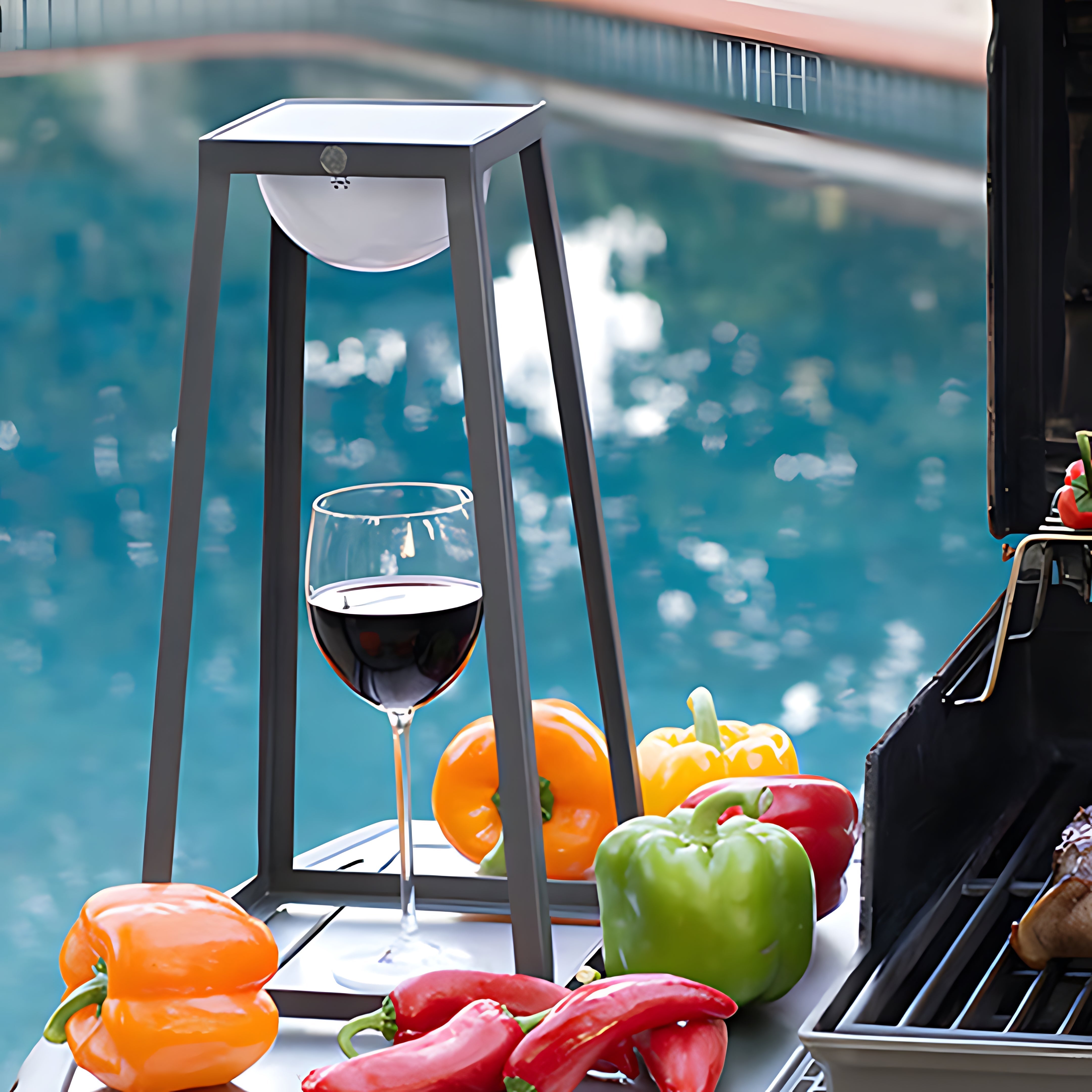 Galy Waterproof Frame Steel Outdoor Floor Lamp