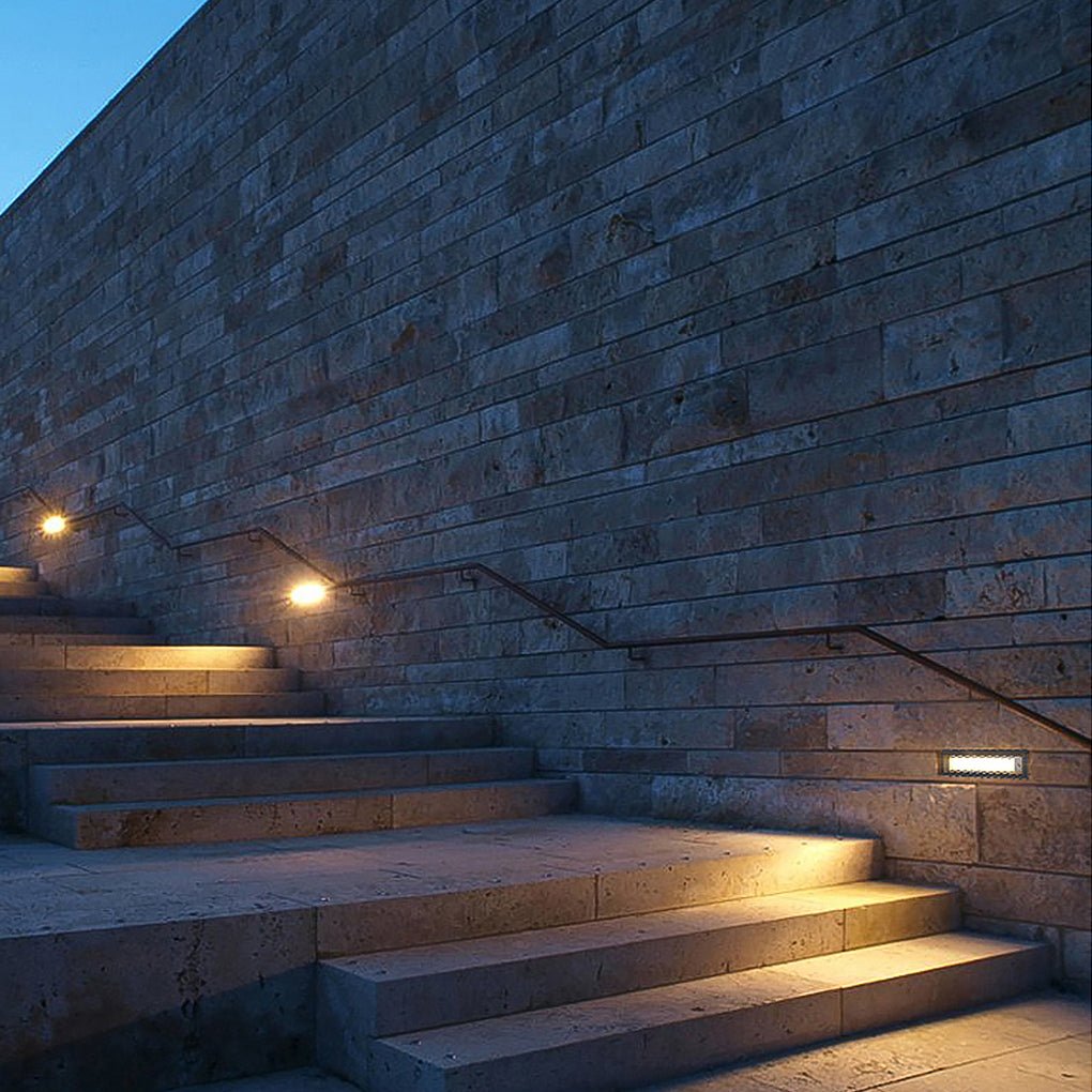 Many LED Embedded Outdoor Steps Lights
